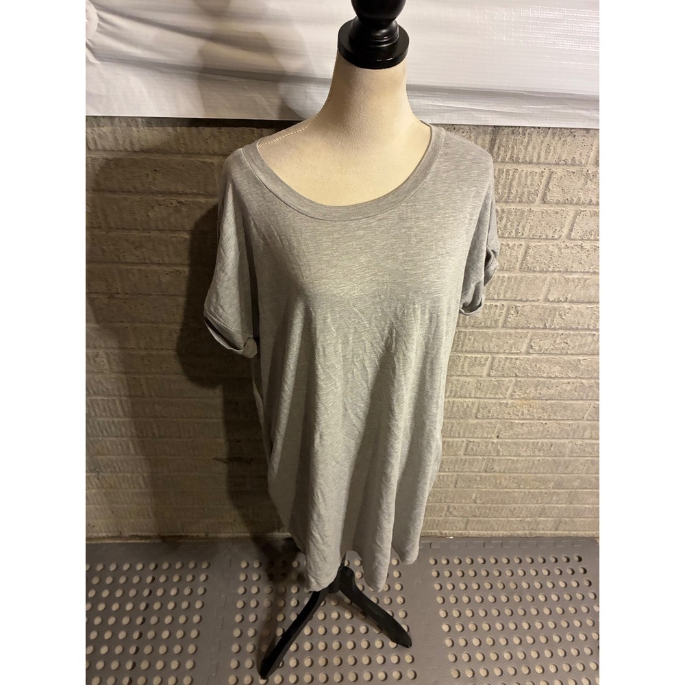 The Sweatshirt Project French Laundry Gray T-Shirt Dress Short Sleeve Large